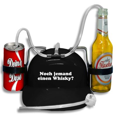 Trinkhelm Spaßhelm mit Print - Noch jemand einen Whisky - 51642 schwarz