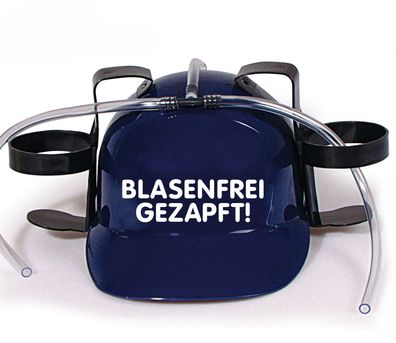 Trinkhelm Spaßhelm mit Printmotiv - Blasenfrei gezapft - 51600 blau
