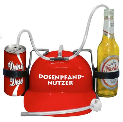 Trinkhelm Spaßhelm mit Printmotiv - Dosenpfand Nutzer - 51655 - versch. Farben zur W