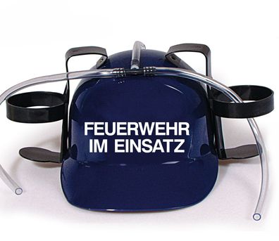 Trinkhelm Spaßhelm mit Printmotiv - Feuerwehr im Einsatz - 51645 - versch. Farben zu