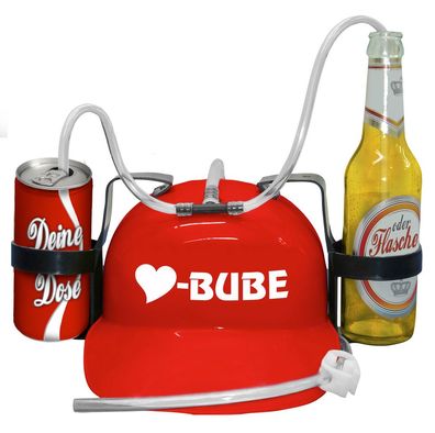Trinkhelm Spaßhelm mit Printmotiv - Herz Bube - 51614 - versch. Farben zur Wahl