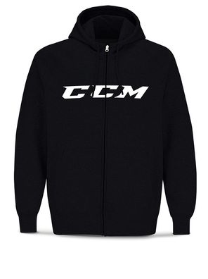 CCM Full Zip CVC Hoody Senior - Farbe: grau Größe: XS