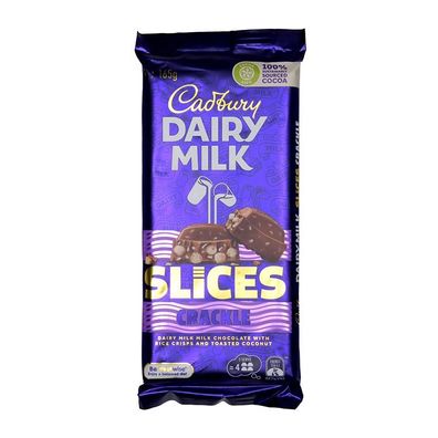 Cadbury Slices Crackle Schokolade - Import 165 g