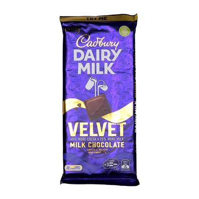 Cadbury Velvet Milk Chocolate Schokolade - Import 150 g