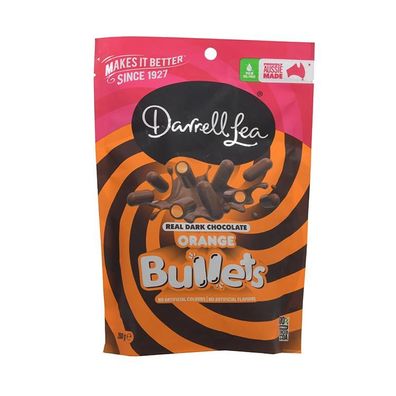 Darrell Lea Dark Chocolate Orange Bullets 200 g