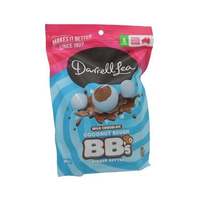 Darrell Lea Milk Chocolate Coconut Rough BB's 168 g