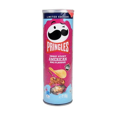 Pringles Sweet Sticky American BBQ Flavour - Import 118 g