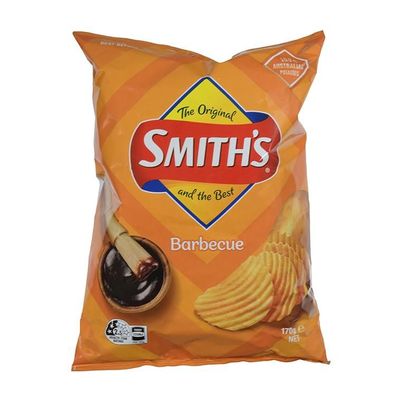 Smith's Crinkle Cut Barbecue Chips 170 g