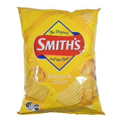 Smith's Crinkle Cut Cheese & Onion Chips 170 g