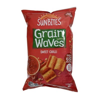 Sunbites Grain Waves Sweet Chilli Chips 170 g