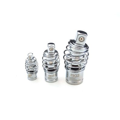 Kardangelenk-Satz mit Feder, Kreuzgelenk, Größe (1/4"), (3/8"), (1/2"), 3-tlg