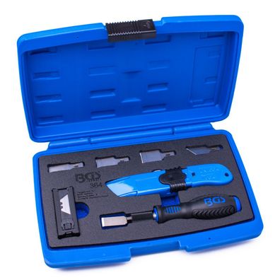 Schaber- und Messersatz, Flachschaber Cuttermesser Messer Dichtungsschaber 27-tlg