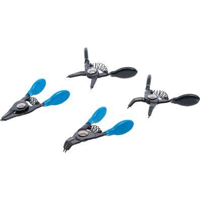 Mini Sprengringzangen-Satz, Seegeringzangen für kleine Sprengringe, 80 mm, 4-tlg