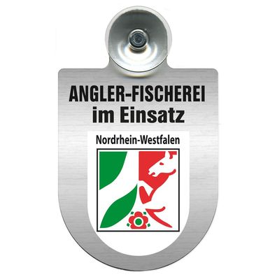 Einsatzschild Windschutzscheibe incl. Saugnapf - Angler-Fischerei im Einsatz - 309373