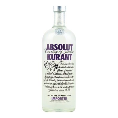 Absolut Vodka 1L Kurant - Limited Edition - Natürlichem Fruchtaroma Wodka