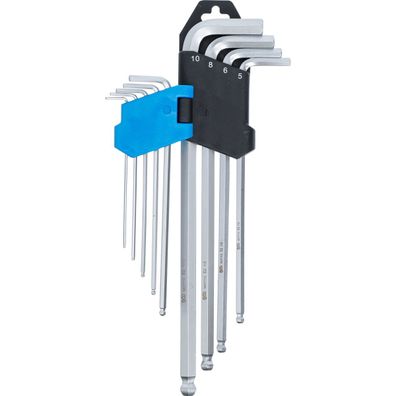 Winkelschlüssel Sechskant Schlüssel extra lang Innensechskant 1,5 - 10 mm, 9 tlg