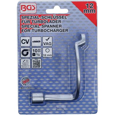 Spezial Schlüssel für Turbolader, SW 12 mm, VW Audi TDI Turbo Werkzeug, T10026