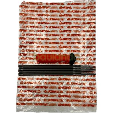 Lime ronde STIHL 5,2 x 200 mm (6 pièces) 56057715206 avec porte-lime en plastique