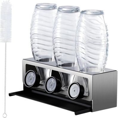 Edelstahl Flaschenhalter für SodaStream Crystal - Abtropfhalter
