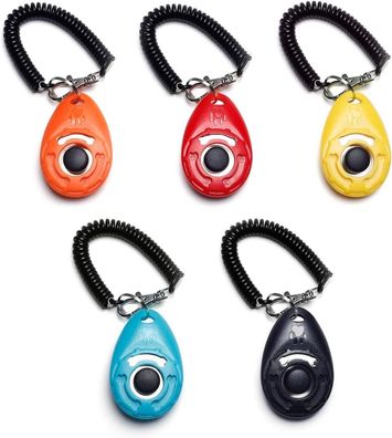 Toozey Hunde Clicker Trainings Klicker Großer Knopf Orange Rot Gelb Blau Schwarz