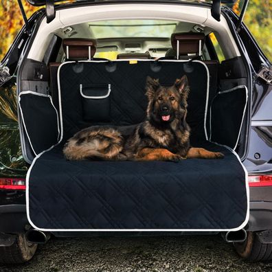 Auto Kofferraumschutz Hund 185x103cm Schwarz Wasserdicht & Reißfest