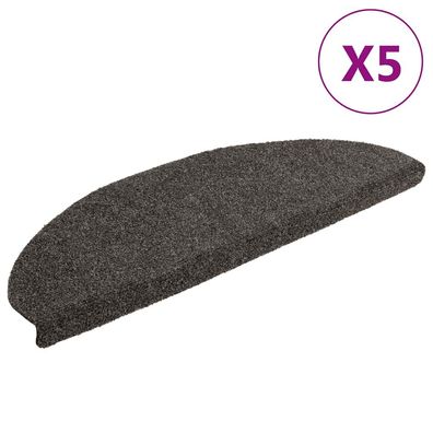vidaXL Selbstklebende Treppenmatten 5 Stk. Anthrazit 65x21x4 cm