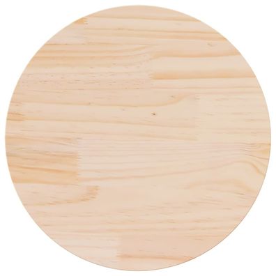 vidaXL Tischplatte Ø60x2,5 cm Massivholz Kiefer