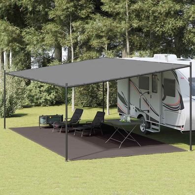 vidaXL Zeltteppich 400x800 cm Anthrazit HDPE
