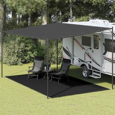 vidaXL Zeltteppich 300x600 cm Schwarz