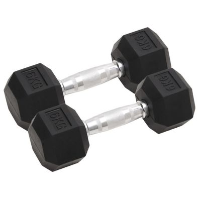 vidaXL Kurzhanteln 2 Stk. 12 kg Gusseisen