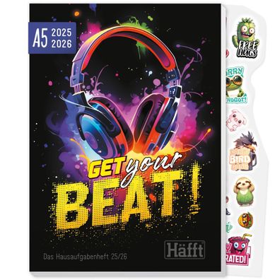 Häfft 2025/2026 / Das Hausaufgabenheft / Get your Beat!