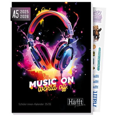 Häfft PLANER 2025/2026 / Hausaufgabenheft / Music on