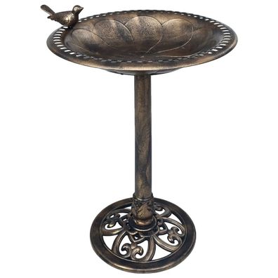 vidaXL Vogelbad Bronzen Kunststoff