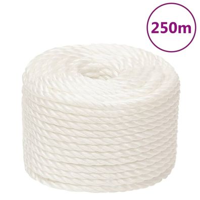 vidaXL Arbeitsseil Weiß 16 mm 250 m Polypropylen