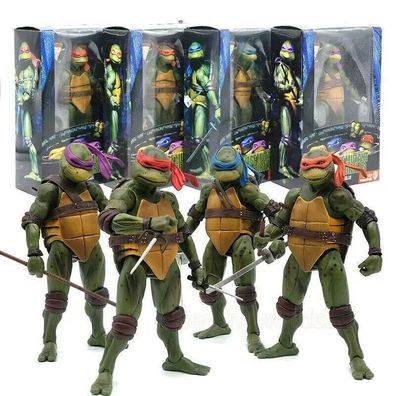 Ninja Turtles 1990 Film 7" Teenage Movable Toys Mutant Actionfigur
