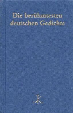 Die berühmtesten deutschen Gedichte | Hans Braam | Buch | Erlesenes Lesen | XIV