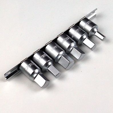 Öldienstschlüssel Ölwechsel Vierkant Schlüssel Satz 8-14mm Nüsse für Ölwannen 6-tlg