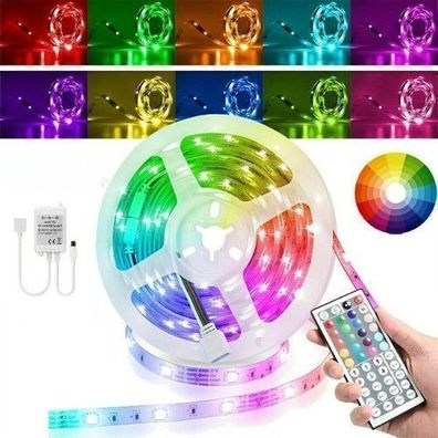 Led Stripe 5m RGB Lichtband Farbwechsel Led 12V Lichtleiste Lichtkette Retoo
