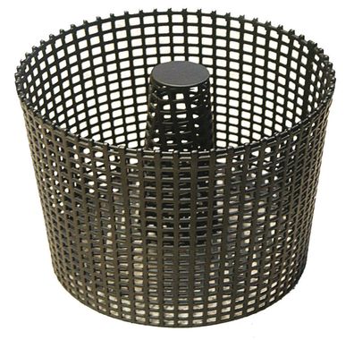 Pelletsbrennkorb Pelletskorb Schwarz beschichtet Durchmesser 24cm Höhe 17,5cm