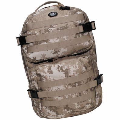 MFH US Rucksack Assault II Outdoor Trekking Wandern vegetato desert 30 x 48 x 27 cm