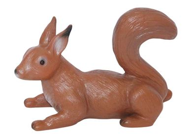 Deko Garten Figur Eichhörnchen Höhe 21 cm aus Kunststoff Gartenfigur Tierfigur