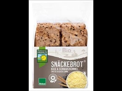 Bohlsener Mühle 6x Snäckebrot Käse & Schwarzkümmel 200g