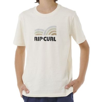 RIP CURL Kids T-Shirt Surf Revival Capture bone - Größe: 10 (140)