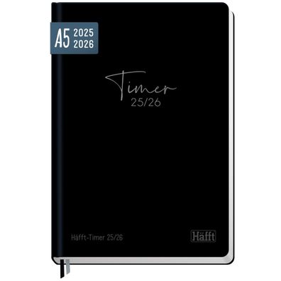 Häfft-Timer 2025/2026 / Jugendkalender / A5 / Black Edition