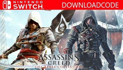 NEU für Nintendo Switch Spiel Assassins Creed The Rebel Collection Game Key NEW