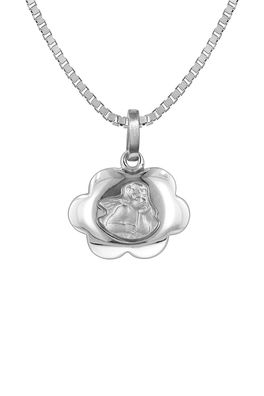 trendor Schmuck Silber Halskette mit Schutzengel-Anhänger 73136