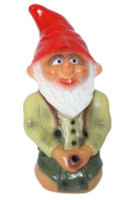 Gartenzwerg Seppel kniend Wasserspiel Höhe 32 cm Wasserspeier Zwerg Teichfigur