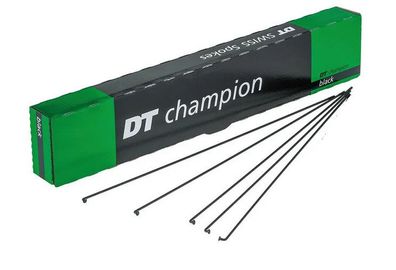 DT Swiss Speichen DT Champion 286mm, 5 St., schwarz, ohne Nippel (0,55€ / Stück)