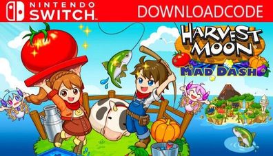 NEU für Nintendo Switch Spiel Harvest Moon Mad Dash Game Key Email 24h Download