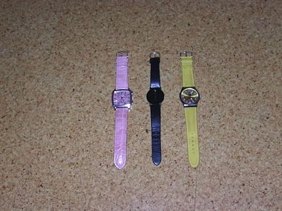 3x Armbanduhren Armband UHR UHREN BIJOUX TERNER CONDOR Volksbank